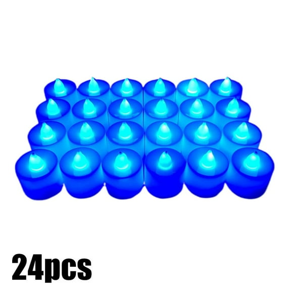 24Pcs Flameless LED Candles Lights Battery Powered Tealight DecorationLO00