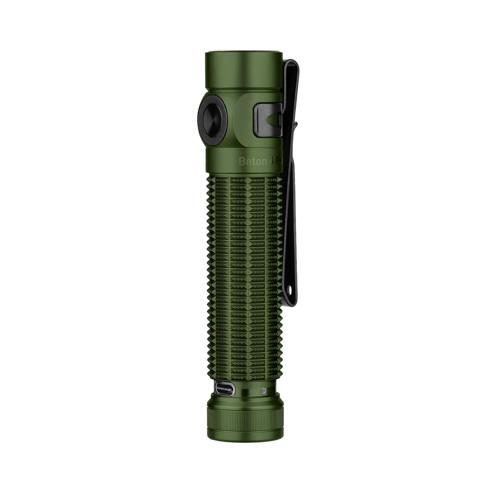 Olight Baton 4 Pro Dual Switch Compact Flashlight, 1600 Lumens, 200 Meters (OD Green CW)