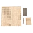 thumbnail image 2 of Tablero de bloqueo de madera cuadrado, tablero de bloqueo de madera, tablero de bloqueo de madera reutilizable, tablero de bloqueo de madera para tejer, calidad inigualable, 2 of 14