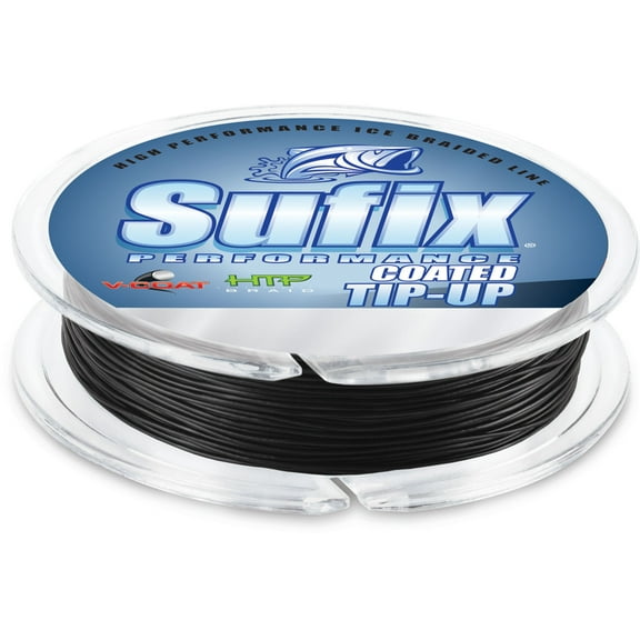 Sufix Performance Tip-Up Ice Braid Fishing Line, 50 lb, 50 Yds. - Black