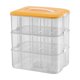 thumbnail image 1 of Caja organizadora de juguetes y soporte para pendientes y joyas de almacenamiento multifuncional para edificios tres pisos, 1 of 9