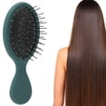 thumbnail image 4 of Mini Hair Detangler Brush, Hair Styling Comb Restore Natural Shine Air Cushion Hairbrush for Natural Curly Hair for Adults for Kids Black,Light Coffee,Black Green,Cameo Brown, 4 of 8