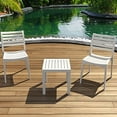 thumbnail image 1 of Ocean Square Resin Side Table White, 1 of 9