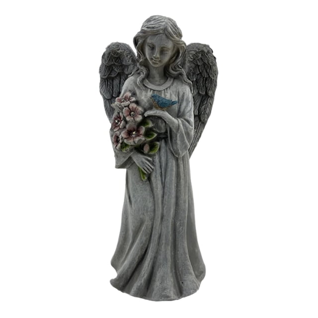 Angel Statue Light Decorative Decorative Decoración de arte de patio a prueba de intemperie para el porche de césped Decoración del hogar