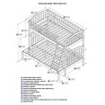 thumbnail image 4 of Leo & Lacey Twin Over Full Bunk Bed in Walnut, 4 of 4