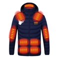 thumbnail image 3 of WRKEKC Unisex Smart Heated Jacket 21-Zone USB-Powered 4-Temp Control Winter Coat with Intelligent Thermostat for Ski Snowboard and Outdoor Work Blue L, 3 of 7