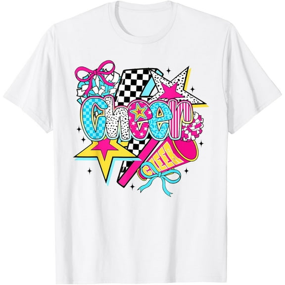 Cheer Season Football Bow Game Day Cheer Mom Cheerleading T-Shirt TShirt