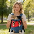 thumbnail image 4 of MKHSQHDG Today's Deals Lightweight Backpack Suitable for Small and Cats Easy to Adjust Shoulder Strap Basic Leg Exposure Design Durable Suitable for Daily Use, 4 of 5