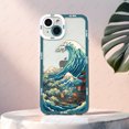 thumbnail image 3 of Funda de teléfono Sea Wave para iPhone 16 15 14 13 12 11 Plus Pro Max Mini XS X XR funda de silicona suave, 3 of 5