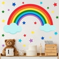 thumbnail image 1 of Pegatinas de Pared JAMW Arcoiris Nubes Estrellas para Guardería y Dormitorio, 1 of 5