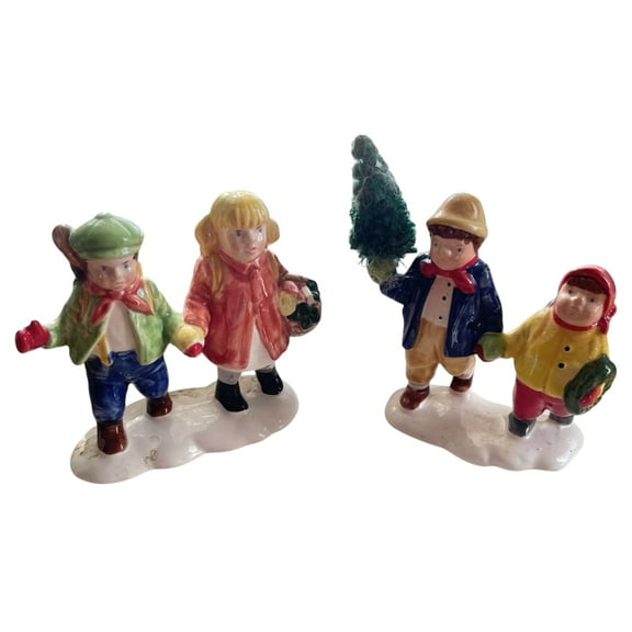1989 Through the Woods (Set of 2) (Original Snow Village) Department 56 5172-1