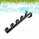 thumbnail image 3 of Phenofice Rack Colgante Para Puerta Con 5 Para Toallas Y Almacenamiento En ABS Negro, 3 of 8