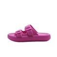 thumbnail image 5 of Cushionaire Fame Pillow Recovery Sandals for Women, Adjustable Double Buckle Waterproof EVA Cloud Slides for Women, 5 of 6