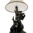 thumbnail image 5 of Zeckos Black Bear Family Table Lamp W/ Tree Bark Print Shade, 5 of 5