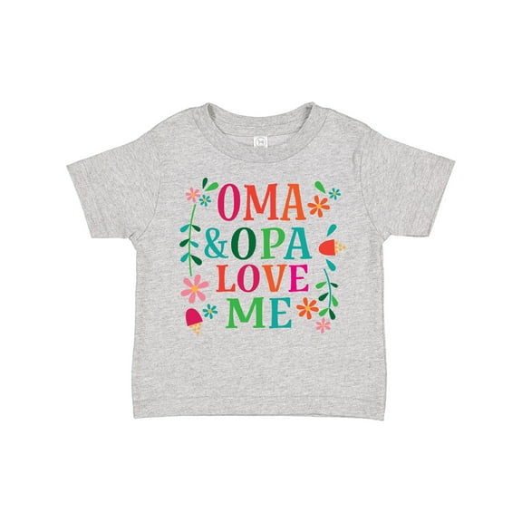 Inktastic Oma and Opa Love Me Girls Toddler T-Shirt