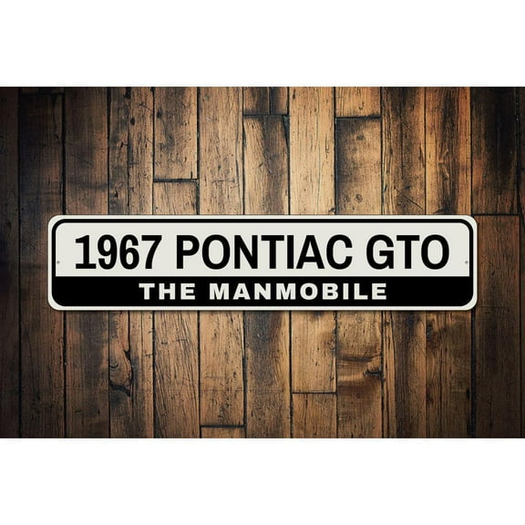 GTO Novelty Sign, Metal Wall Decor - 4x18 inches
