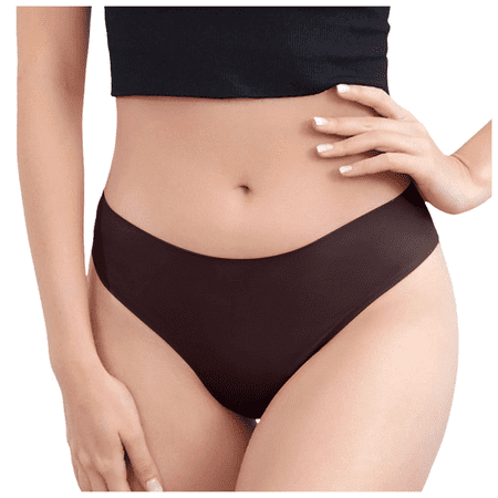 Fulorrnie Underwear for Women Seamless Tummy Control Comfort High Waisted Panty Period Waistband Stretchable Moisture Wicking Panties  Coffee  XXL