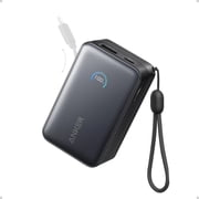 Anker Nano Power Bank, 10,000mAh Portable Charger with 2.3 ft InstaCord Retractable Cable, 45W Max Compact Battery Pack, Smart Display