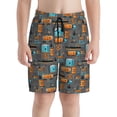 thumbnail image 2 of Cauagu Industrial Transportation Print Swim Trunks for Men,Youth Boys Swim Shorts Compression Liner Beach Shorts Boys' Swimming Shorts 7-20 Years Bathing Suit-Medium, 2 of 7