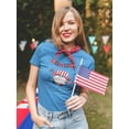 thumbnail image 2 of Patriotic Gnome W Flags T-Shirt Women -Image by Shutterstock, Female x-Large, 2 of 4