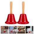 thumbnail image 4 of Miangastore 2pcs Christmas Party Handbell Restaurant Service Bell Simple Countertop Dishes Bell Desk Service Tool, 4 of 7