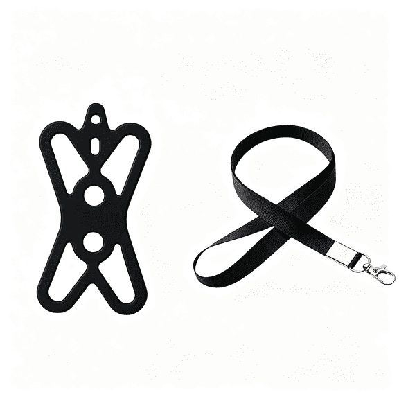 GJX 2026 New Cell Phone Lanyard Holder Case Cover Universal Silicone Sturdy Neck Strap Chain Sling for Smart Phone Cell Phone Holder Around Neck Cell Phone Lanyard