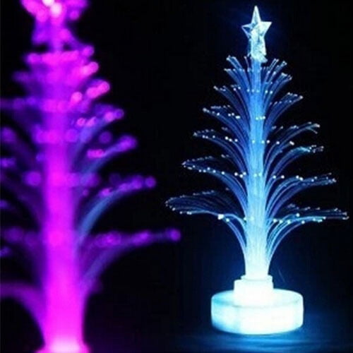 Colorful LED Fiber Optic Christmas Tree Lamp Night Light Children Xmas Gift H1 