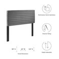 thumbnail image 7 of Tufted Headboard, Full Queen, Grey Gray, Velvet, Mid Century Bedroom, Modern Contemporary Boutique HB35664, 7 of 7