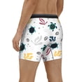 thumbnail image 3 of Rocae Turtles And Corals for Stretch Moisture-Wicking Underwear,Men's Underwear Boxer Briefs XX-Large, 3 of 9