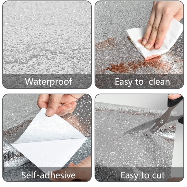 78.7x15.7" Kitchen Backsplash Wallpaper Aluminum Foil Self Adhesive Oil