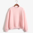 thumbnail image 2 of Women's Oversized Turtleneck Sweatshirt Long Sleeve Pullover Casual Tops (Pink L), 2 of 6