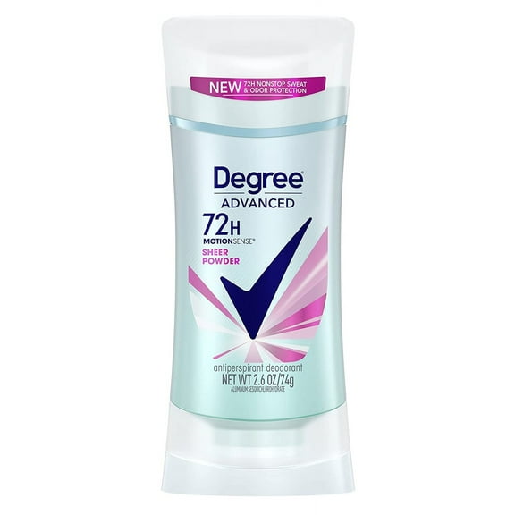 Degree Deodorant 2.6oz Womens Motion Sense Sheer Powder (Pack of 3)