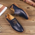 thumbnail image 4 of Kayannuo Mens Dress Shoe Back to School Prom Mens Shoes Men's Fashion Casual Solid Lace Up Leather Wedding Shoes Male Business Shoes, 4 of 8