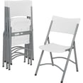thumbnail image 5 of Folding Chair, Blow Molded Resin, White, Armless, Mid Back, Lot of 4, 5 of 5
