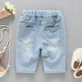thumbnail image 6 of QUDDERR 1-6Y Toddler Boys Denim Jeans Shorts Elastic Leg Denim Summer Casual Middle Pants, 6 of 8