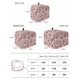 thumbnail image 3 of Farmhouse Red Toaster Cover 2 Slice, Vintage Flower Leaf Botanical Plant Dustproof Bread Machine Oven Cover with Storage Pockets, Fits Most Kitchen Toasters Protector, 3 of 5