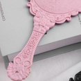 thumbnail image 3 of R Pattern Square Mirror Round Mirror Portable Handle Mirror, 3 of 4