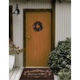 thumbnail image 2 of Gloria Welcome Outdoor Rugs Non Slip Rubber Backing Brown Door Mat (20" x 30"), 2 of 10
