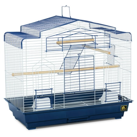 Prevue Pet Products Barn Style Bird Cage - Blue and White