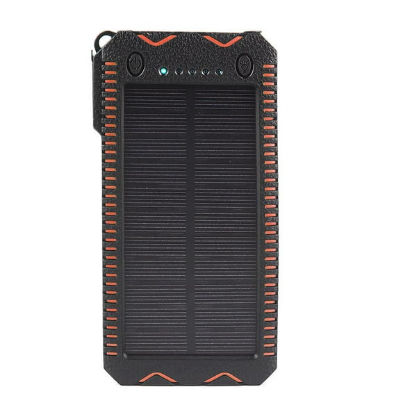 axGear Imperméable à l'Eau 12000 mAh Chargeur Solaire Portable Double Batterie USB Banque d'Alimentation LED