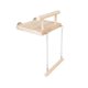 thumbnail image 1 of Percha de madera para loros, accesorios para jaulas de pájaros, juguete masticable para loros Soporte de cadena, 1 of 9