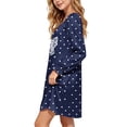 thumbnail image 6 of ATOGUTA Teen Girl Dress Long Sleeve Crewneck A-Line Fall Casual T-Shirt Dresses Red, Size 5T-15, 6 of 8