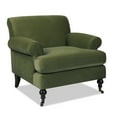 thumbnail image 3 of Jennifer Taylor Home Alana 38" Lawson Large Living Room Accent Arm Chair with Metal Casters, Olive Green, 3 of 11