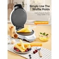 thumbnail image 3 of Waffle Cone Maker FOHERE with Temperature Control White, 3 of 9