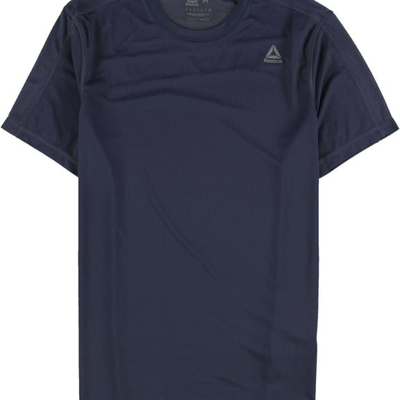 Reebok Mens SpeedWick Basic T-Shirt, Blue, Medium