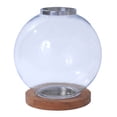 thumbnail image 2 of Rojo 16 B301S 10.5 x 10.5 x 12.5 in. Amalfitana Globe Wood Base Candleholder- Small, 2 of 2