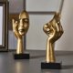 thumbnail image 2 of Estatua Nórdica Abstracta de Resina, Adornos de Escritorio, Esculturas, Figuras, Caras, Personajes, Arte, Artesanías, Decoración de Oficina y Hogar B, 2 of 6