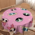 thumbnail image 4 of The Powerpuff Girls Round Tablecloth Print Decorative Table Cover Washable Table Cloths for Dining Party Picnic 36x36in, 4 of 8