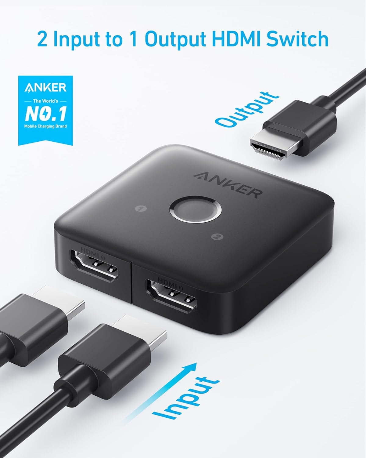 Anker HDMI Switch, 4K@60Hz HDMI Switcher