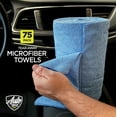 thumbnail image 2 of Auto Drive Tear Away Car Wash Microfiber Towel Roll, Multipurpose 75-Pack, 2 of 10